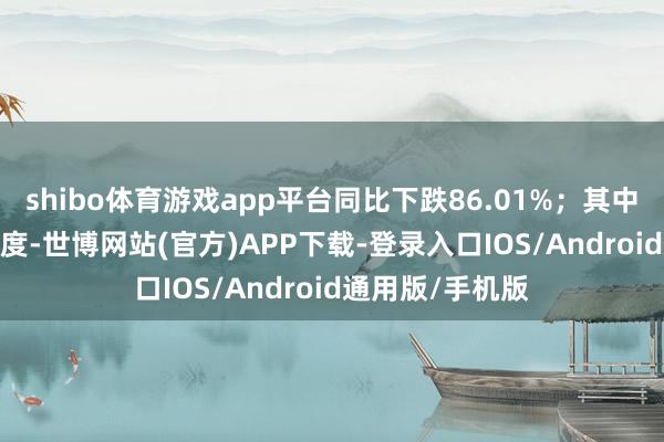 shibo体育游戏app平台同比下跌86.01%；其中2023年第三季度-世博网站(官方)APP下载-登录入口IOS/Android通用版/手机版